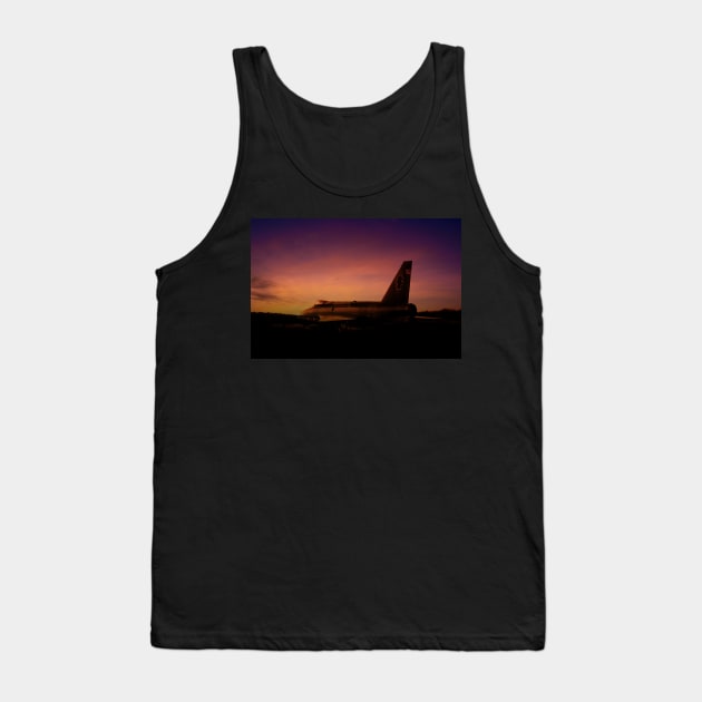 Lightning Sunset Tank Top by aviationart